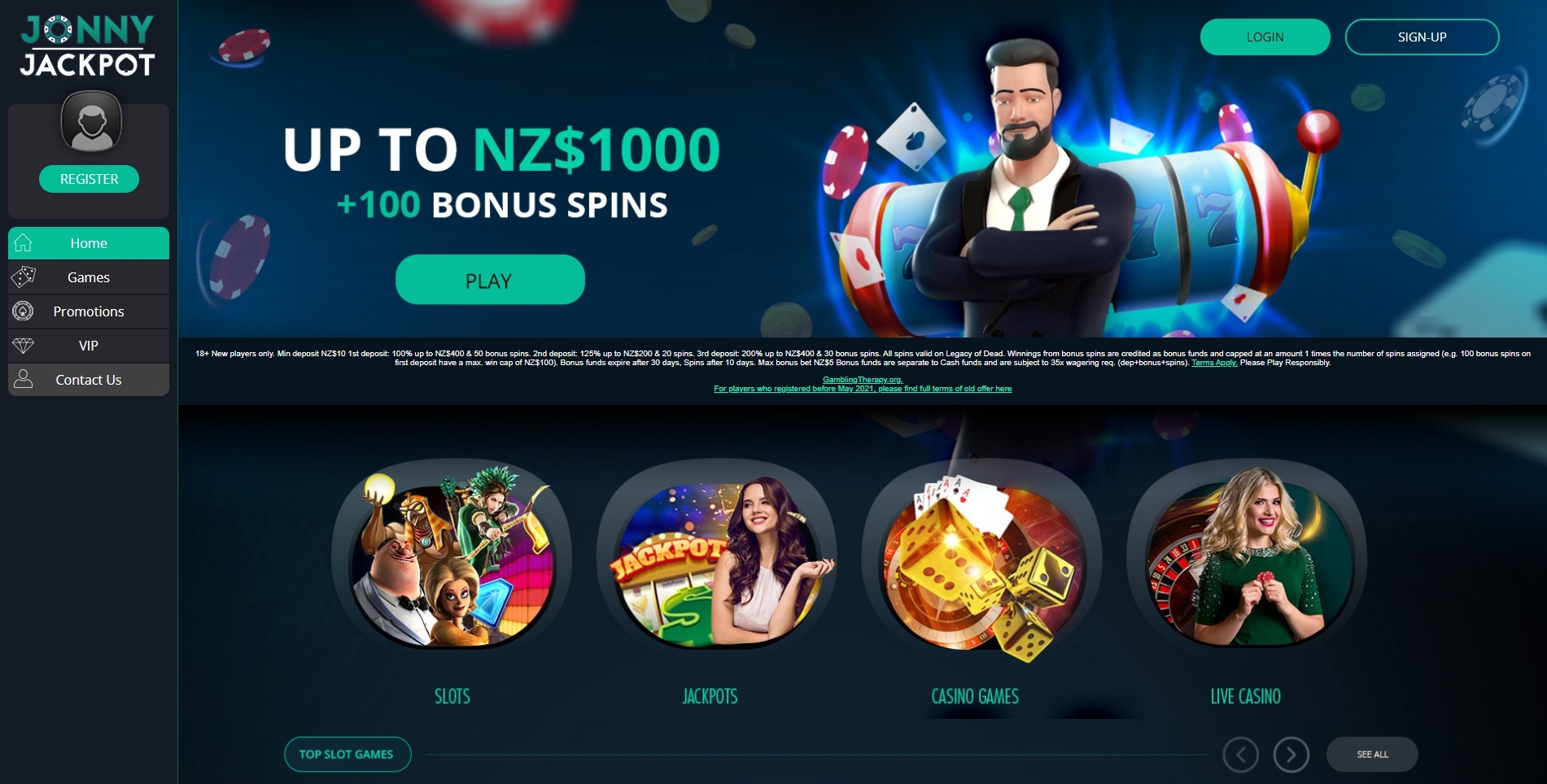 Jonny Jackpot Online Casino