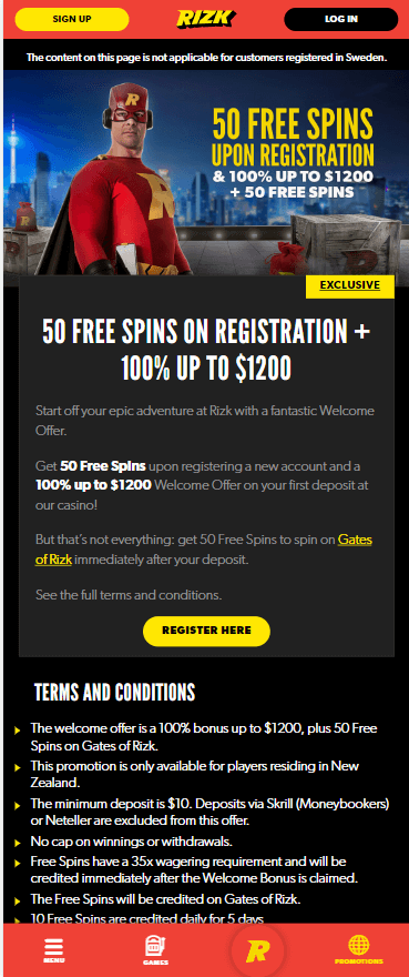 Rizk Mobile Casino App NZ