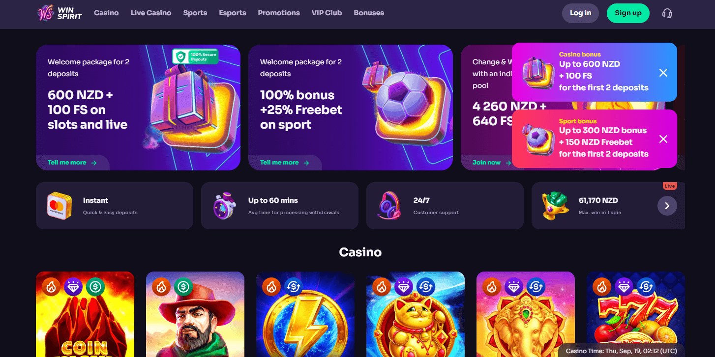 WinSpirit Online Casino