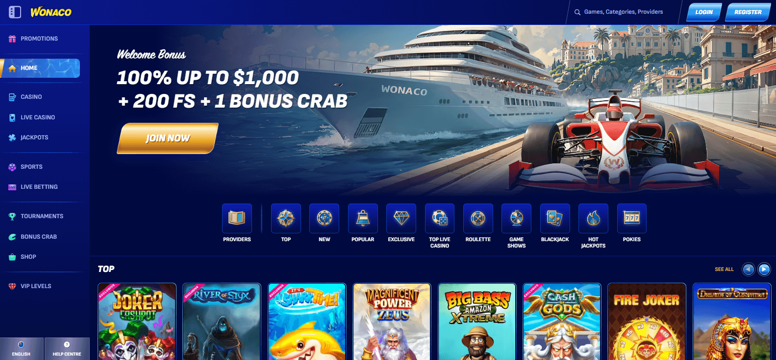 Wonaco Online Casino