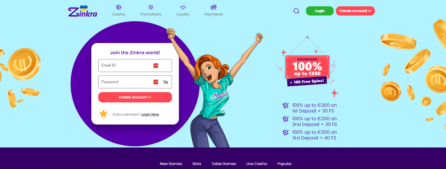 Zinkra Online Casino