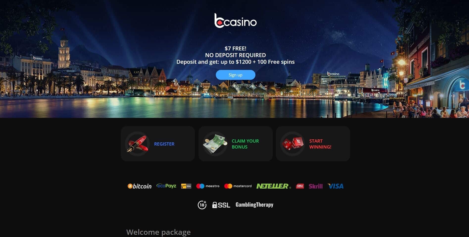 bCasino NZ Bonus